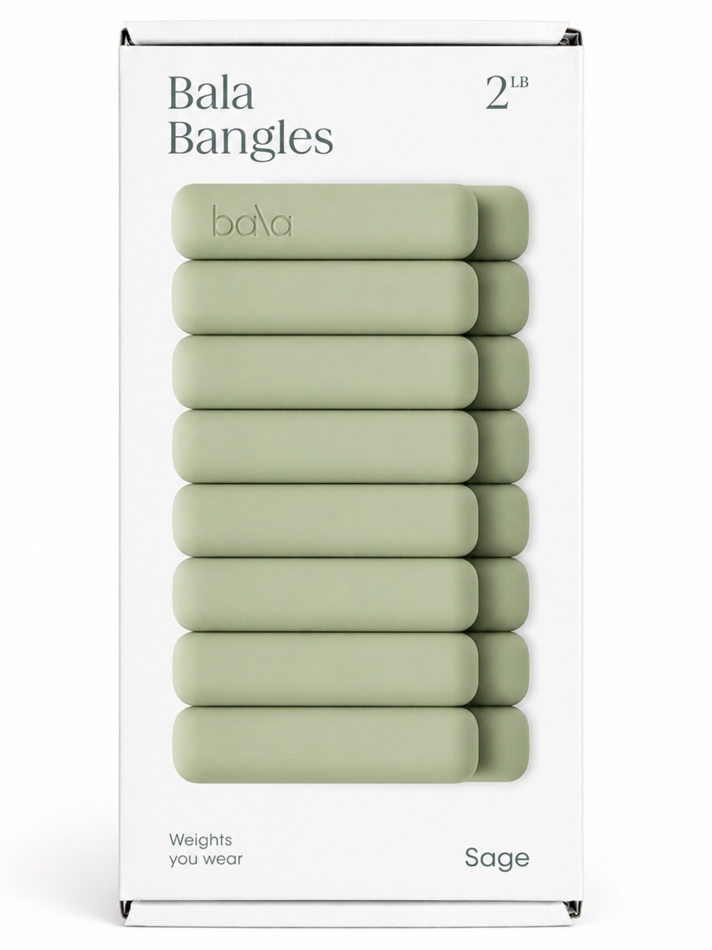 BALA Bangles Wrist Ankle Weights 2 lb Green NIB Pilates Fitness